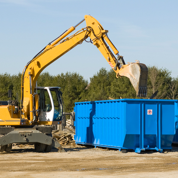 are there any restrictions on where a residential dumpster can be placed in Rock Point MD